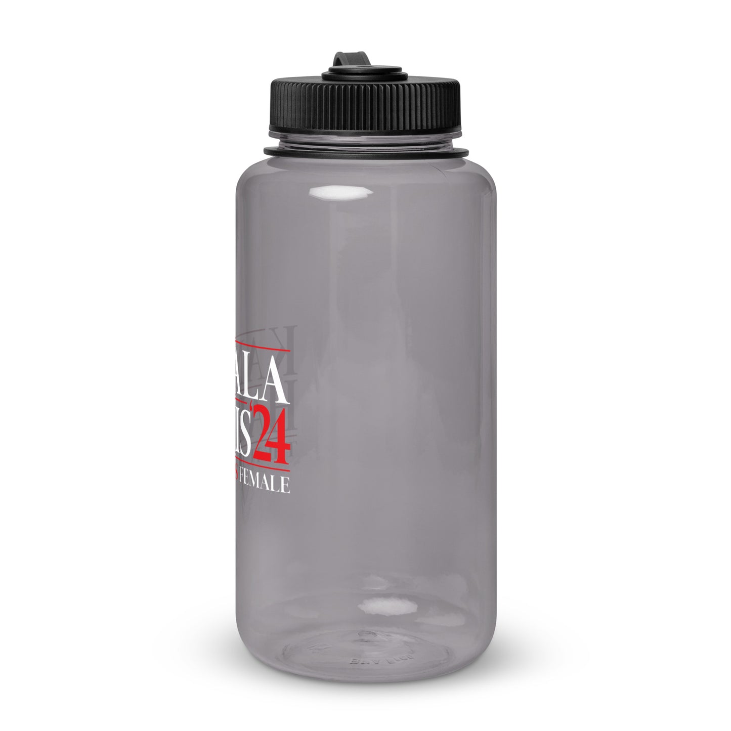 Wide mouth plastic water bottle